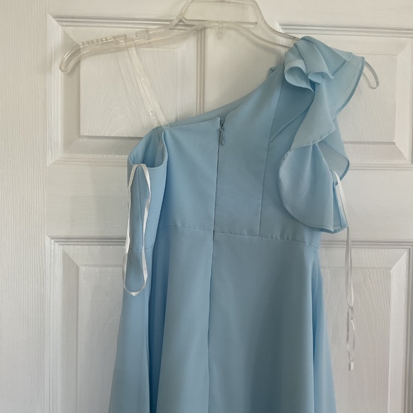 Jr Bridesmaid/Flower Sky Blue Chiffon Dress Little Girl Size 9 from JJ’sHouse - Picture 4 of 7